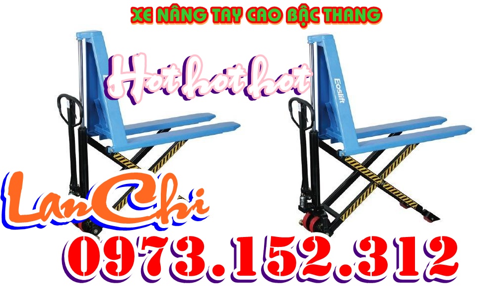 Xe nâng tay siêu dài, xe nâng tay bậc thang